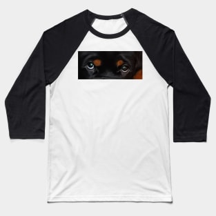 Rottweiler eyes Zero Baseball T-Shirt